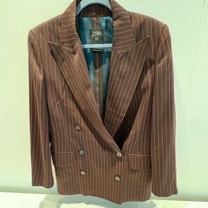 Jean Paul Gaultier Chocolate Pinstripe Blazer